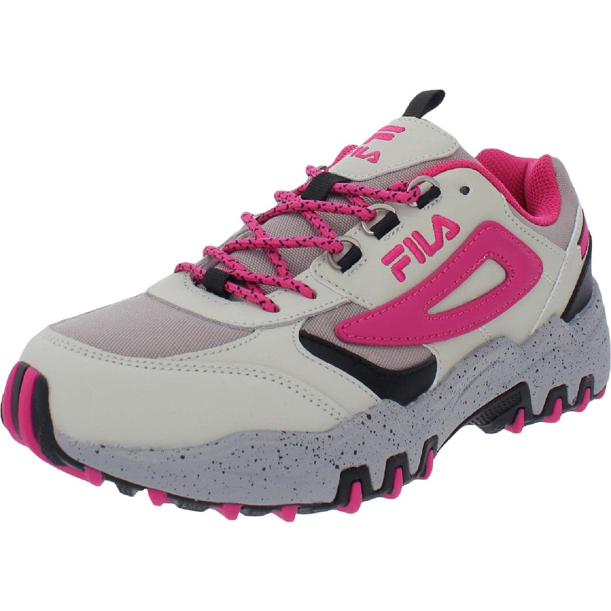 Fila Women's Reminder Sneaker - Comfortable Walking Shoes for Women in Tan/Pink/Black | Casual Athletic Shoes for Running, Gym Workouts & Everyday Wear