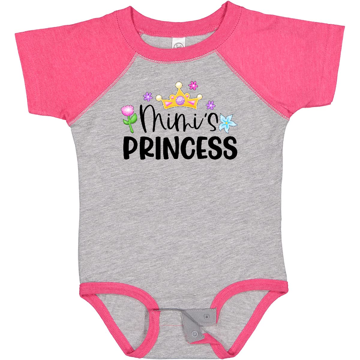 Inktastic Mimi's Princess Crown Baby Bodysuit for Girls - Birthday & Photo Outfits