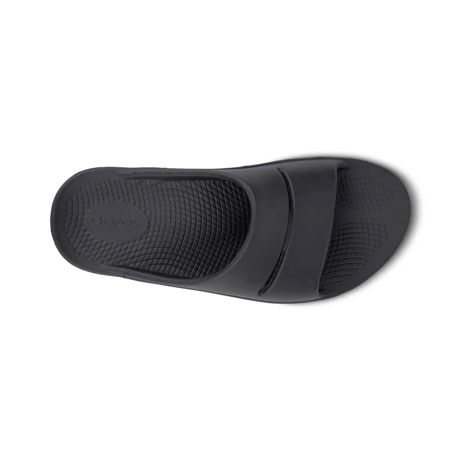 Ooahh Slide Black - Premium Non-Slip Slides for Men & Women | Comfortable House Slippers for Indoor/Outdoor Use, Lounge, Beach, Poolside