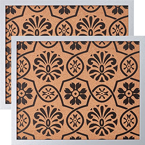 Silver Frame - Floral Pattern