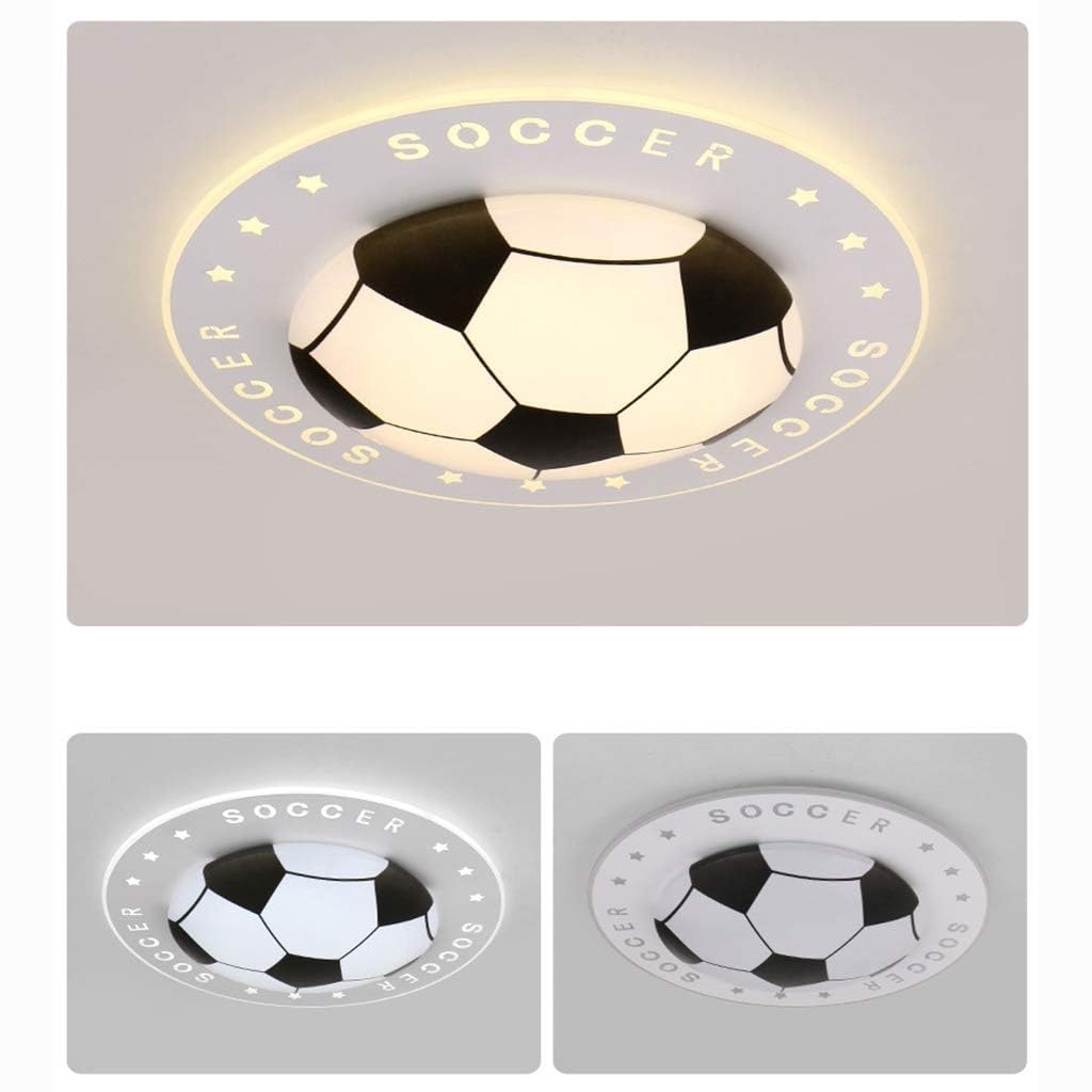 Cartoon Football Ceiling Light - Dimmable LED Kids Room Lighting for Boys & Girls, Eye Protection Nursery Bedroom Decor (42cm) - Perfect for Children's Bedrooms, Playrooms & Sports Themed Rooms