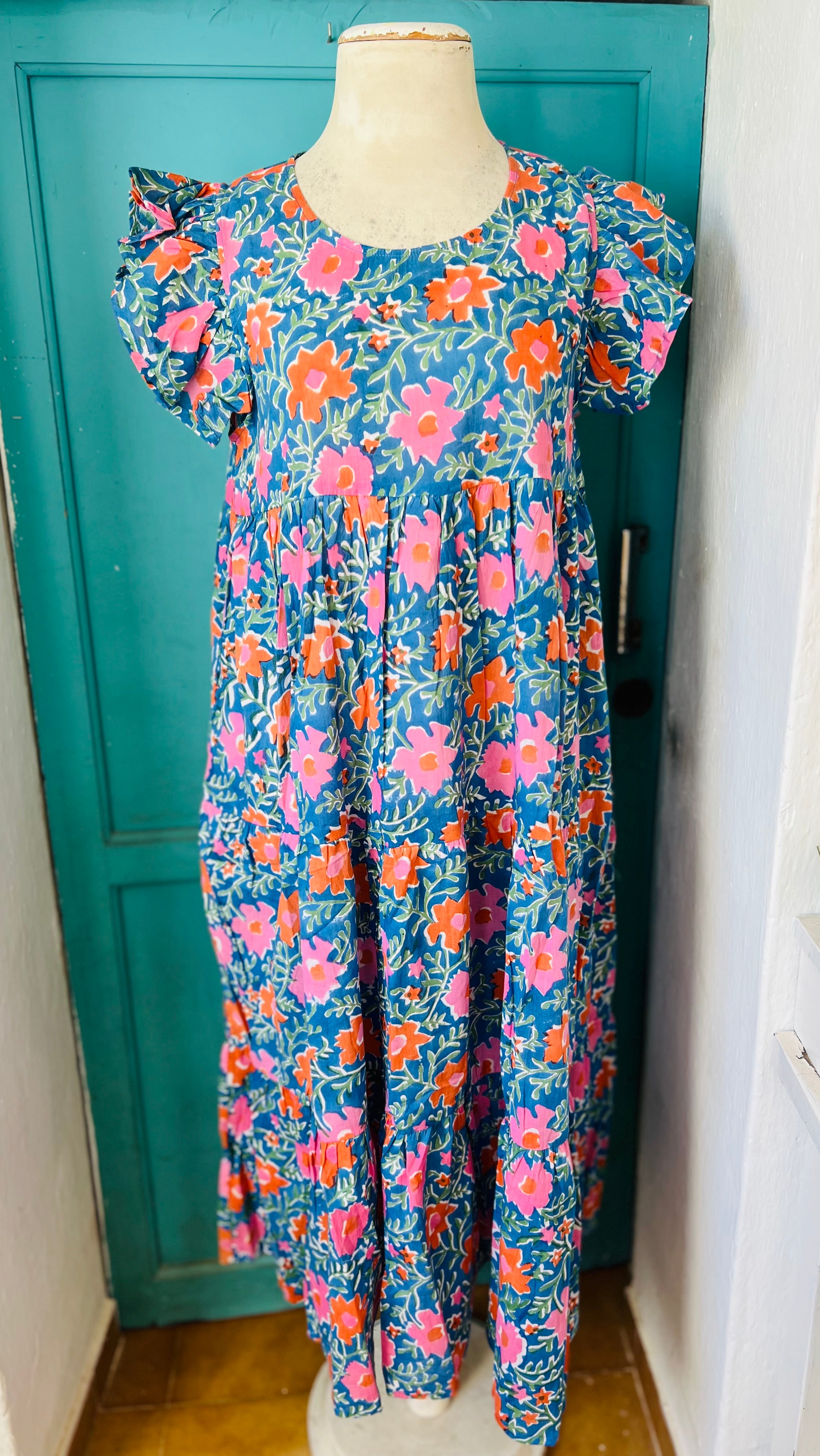Sophie Floral Summer Dress for Women - Casual Boho Chic Maxi Dress for Beach, Vacation & Outdoor Parties