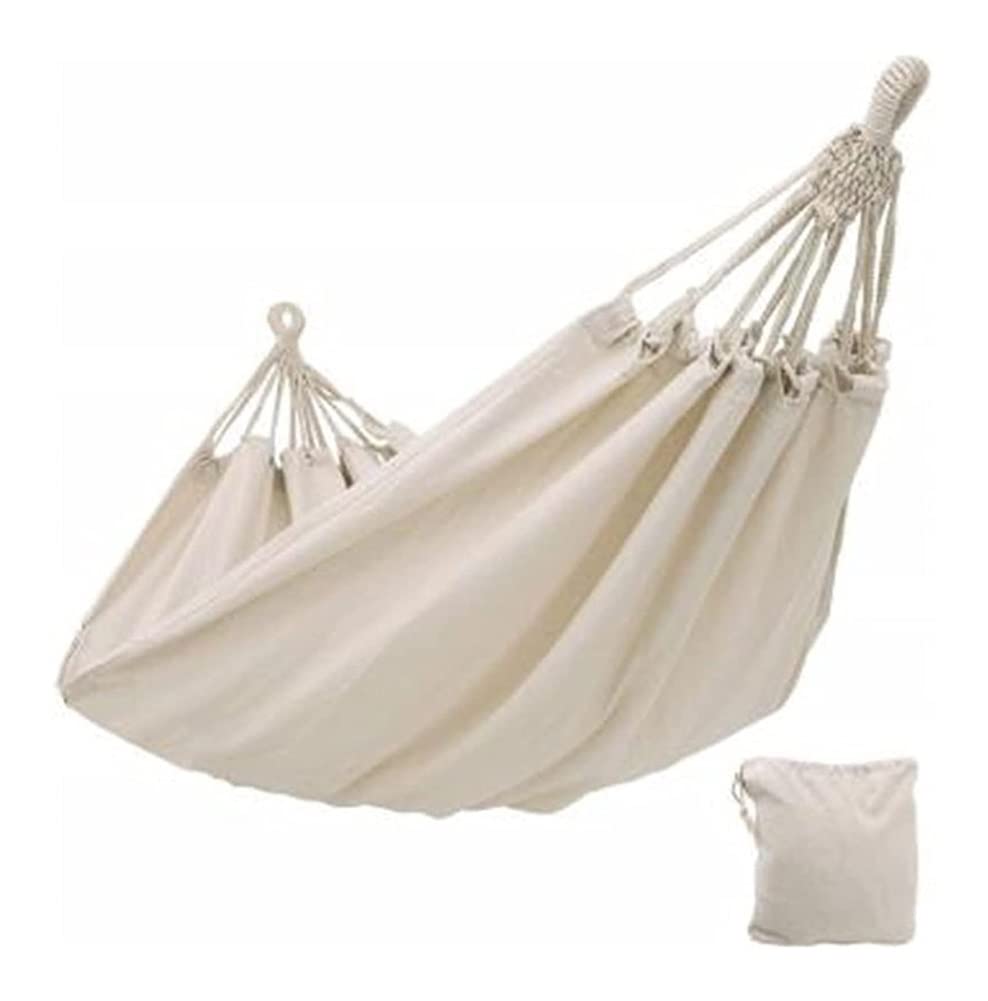 Z Create Design Double Hammock - Heavy Duty Outdoor Camping Hammock with Rollover Prevention, Portable Canvas Hanging Swing Bed for Patio, Backyard, Travel & Hiking - Perfect for Relaxation & Adventure (Color Options Available)