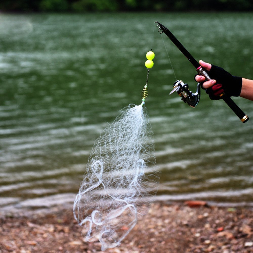 High-Quality Copper Spring Fishing Net with Fine Mesh Design - Perfect for Shoal Fishing and Tackle Collection | Ideal for Freshwater, Saltwater, and Shore Fishing