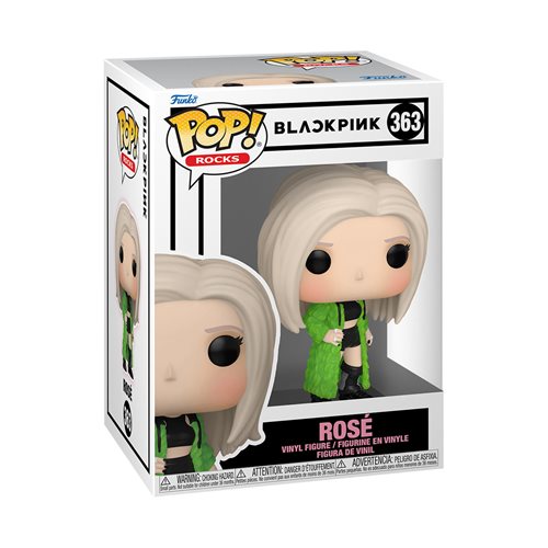Blackpink Pop! Vinyl Figure - Rose (Shut Down Version) #363 - K-Pop Collectible for Fans & Display Decor