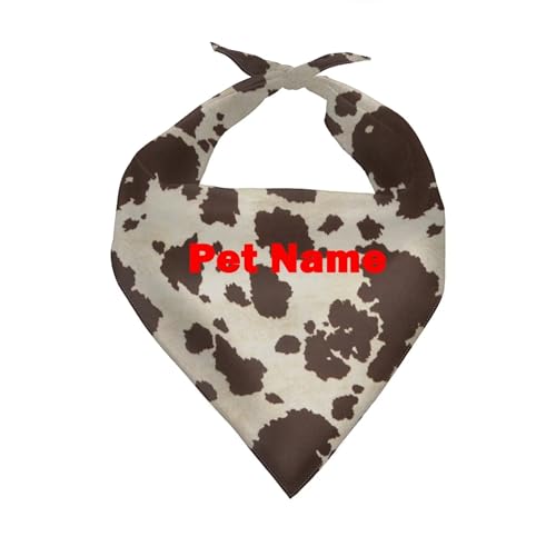 Add Your Pet Name on Brown Cow