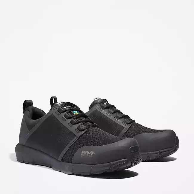 TIMBERLAND PRO® Men's Radius Composite Toe Work Sneakers - Lightweight Safety Shoes for Construction, Warehouse & Industrial Work (Black)