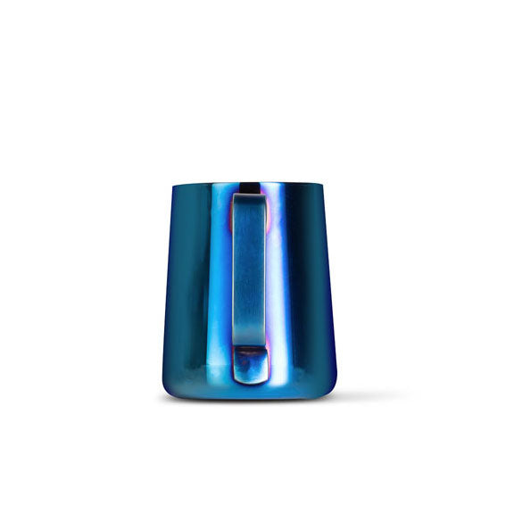 12oz Blue Milk Frothing Pitcher for Latte, Cappuccino & Hot Chocolate - Barista Quality Coffee Accessory for Home & Cafe Use