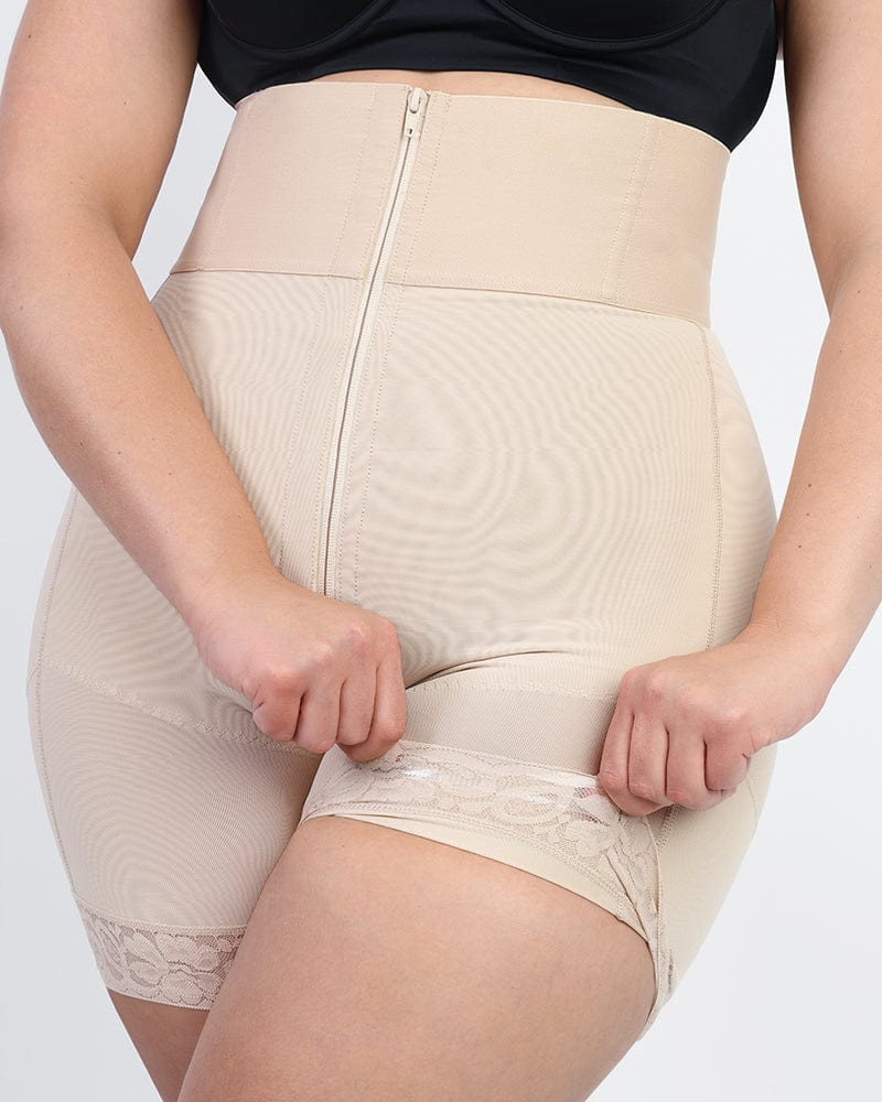 AirSlim® Boned Sculpt High Waist Shorts for Women - Tummy Control Shapewear - Perfect for Workout, Yoga & Everyday Wear