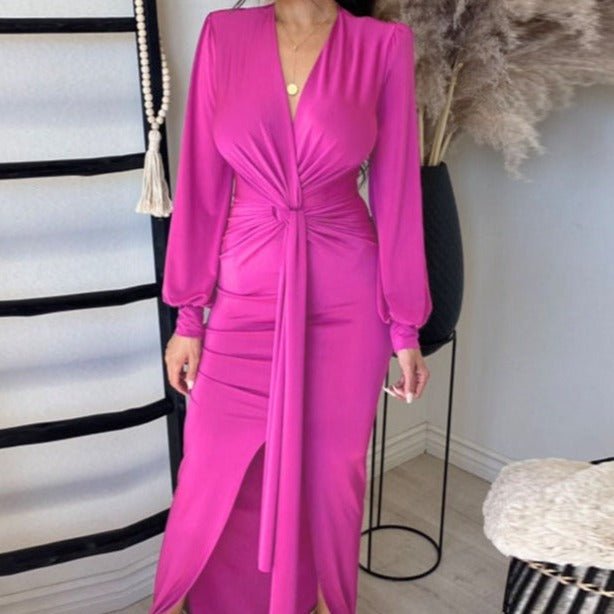 Emilia Elegant Slinky Evening Bodycon Maxi Dress for Women - Sexy Formal Gown for Prom, Party & Special Occasions