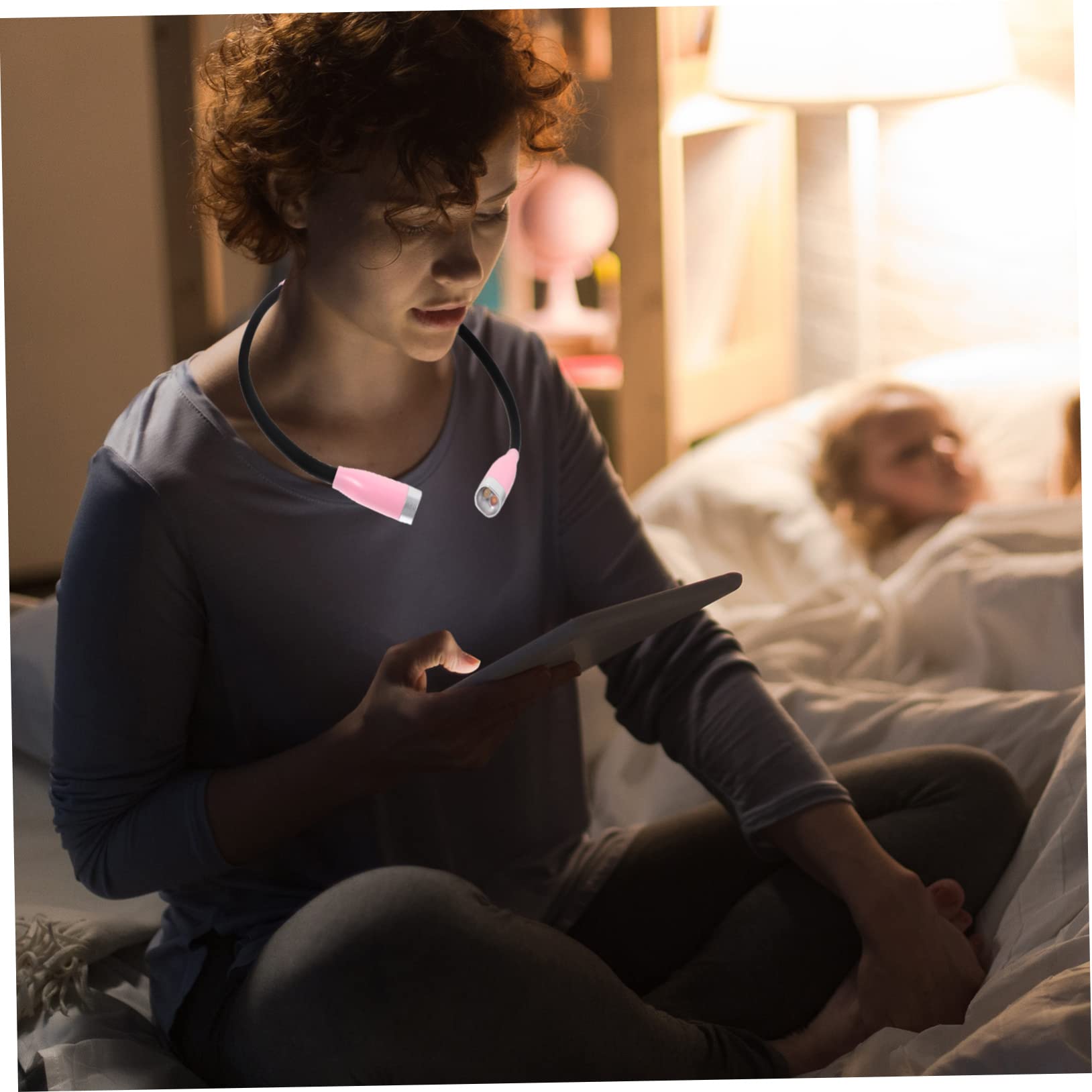 Hemobllo 5-Pack LED Neck Light for Reading - Hands-Free Book Light with Adjustable Brightness - Perfect for Night Reading, Camping, Knitting & Repair Work