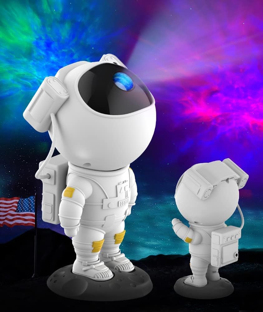 Astronaut Night Sky Projector - Galaxy Star Projector Light for Kids & Adults | Bedroom, Nursery, Gaming Room Decor | Creates Romantic Nebula Atmosphere for Sleep, Relaxation & Special Nights
