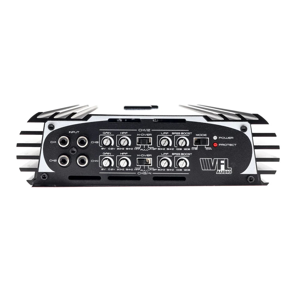 VFL Stealth 500.4 Car Audio Amplifier - 4 Channel High Power Amp for Car Stereo System, Home Theater & Marine Audio Installation