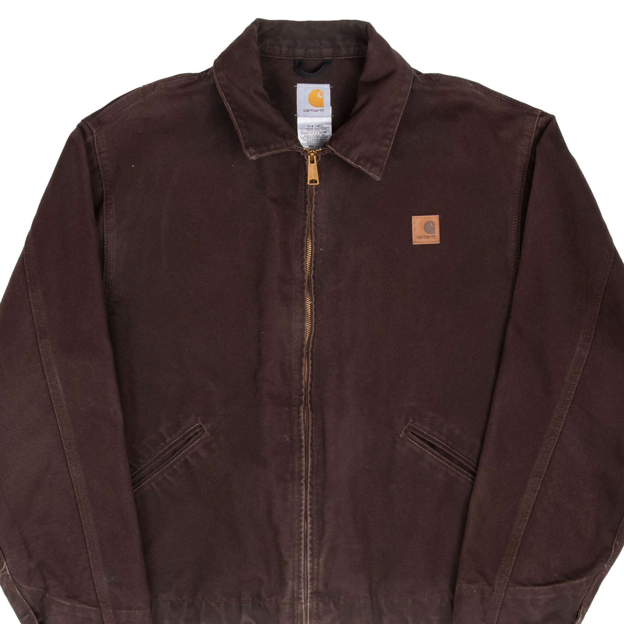 Vintage Carhartt Detroit Unlined Dark Brown Jacket J310 DKB 2011 XL - Durable Workwear for Outdoor Activities & Casual Style