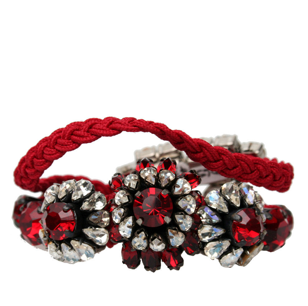 Baraka Rococo Style Red Beaded Bracelet for Women - Elegant Fashion Jewelry Gift for Parties, Weddings & Special Occasions