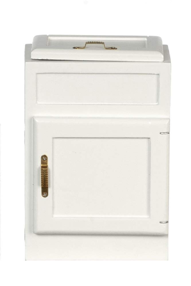 1:12 Scale Miniature White 2-Door ICE Box - Vintage Dollhouse Accessory #T6456 | Perfect for Dollhouse Kitchens, Victorian Displays & Miniature Collectors