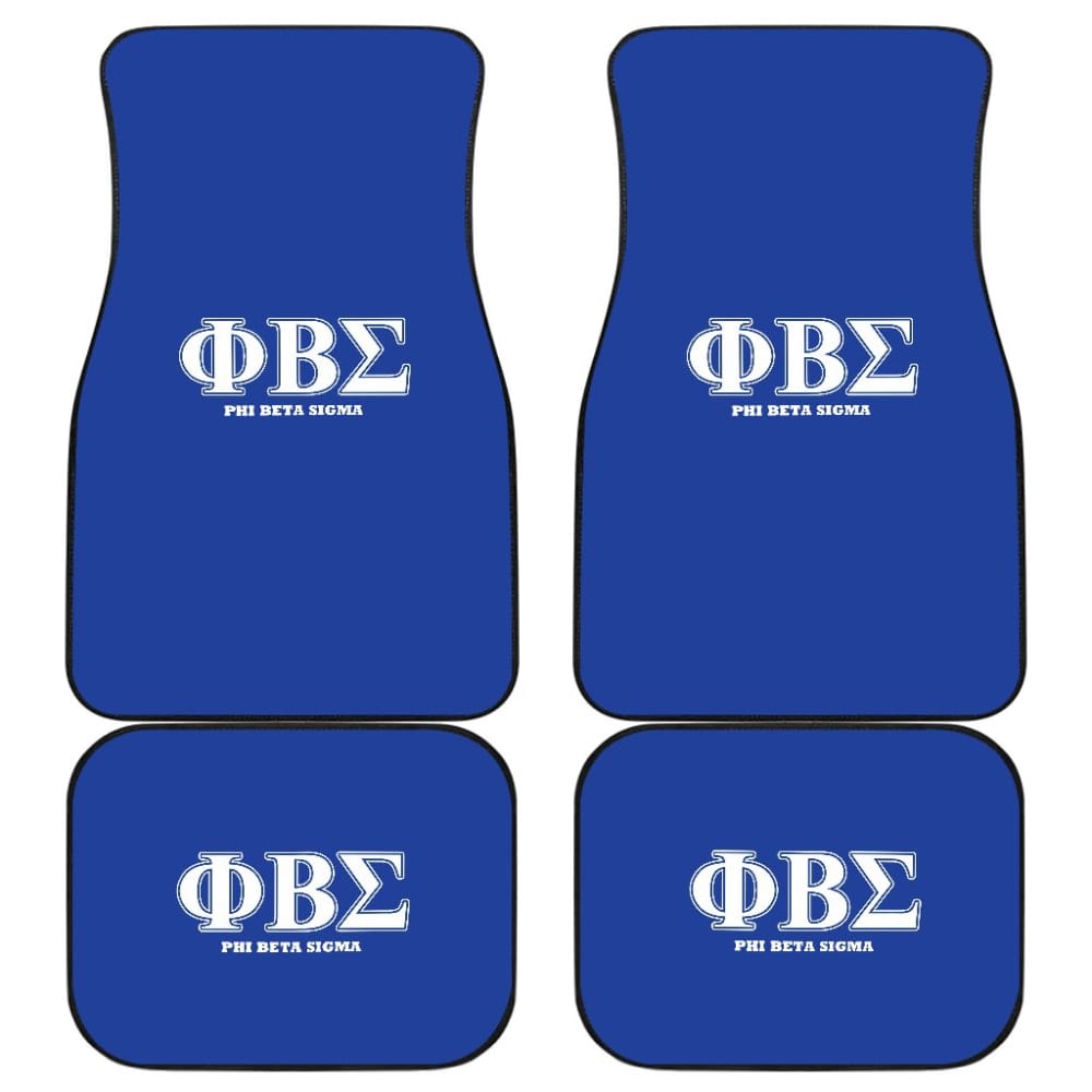 Phi Beta Sigma Car Floor Mats for African American Fraternity - Custom Fit, Durable & Stylish Car Accessories for Fraternity Members & Supporters - Perfect for Cars, Trucks & SUVs
