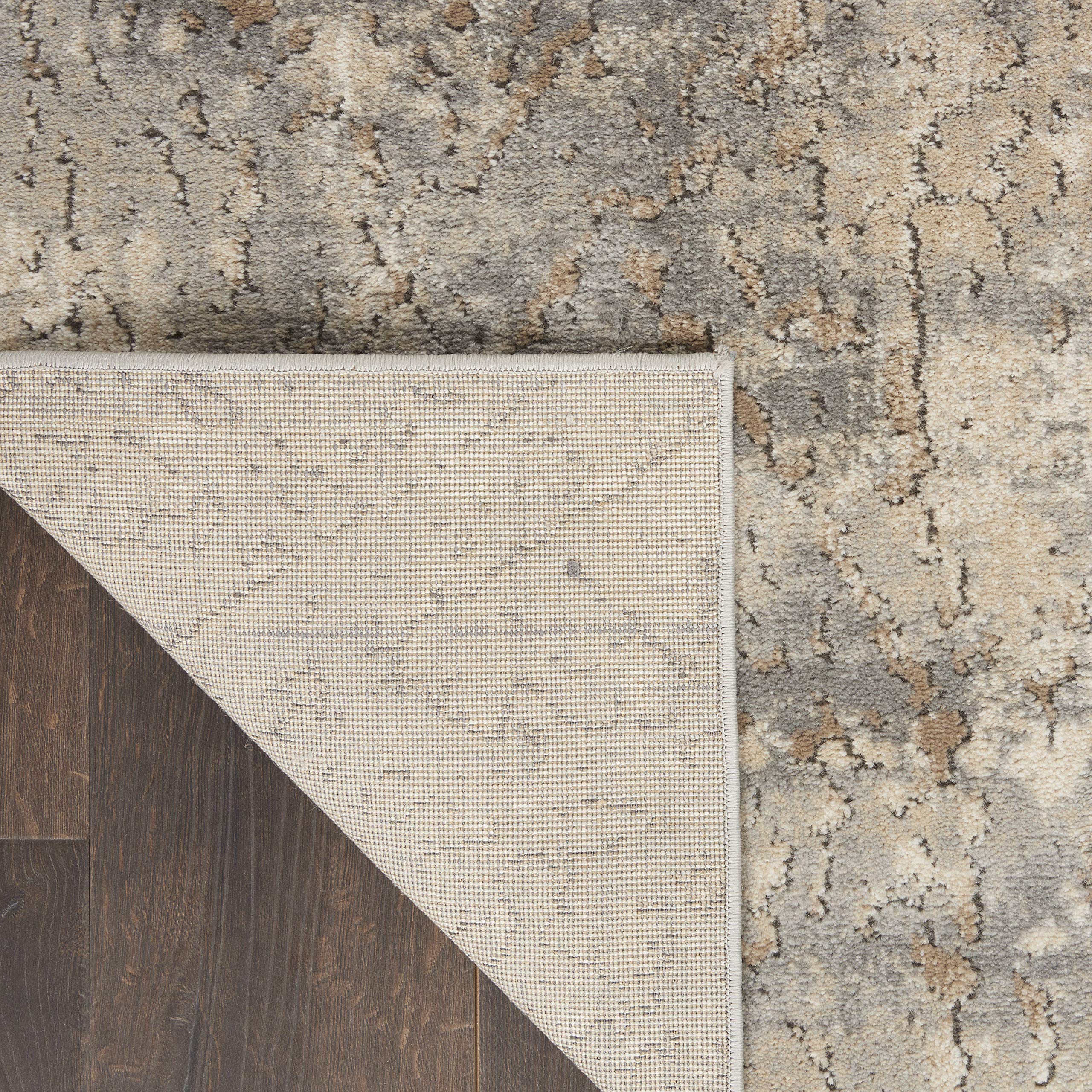 Nourison Concerto Abstract Beige/Grey 8x10 Area Rug - Easy to Clean, Non-Shedding, Soft & Durable - Perfect for Living Room, Bedroom, Dining Room & Kitchen Decor