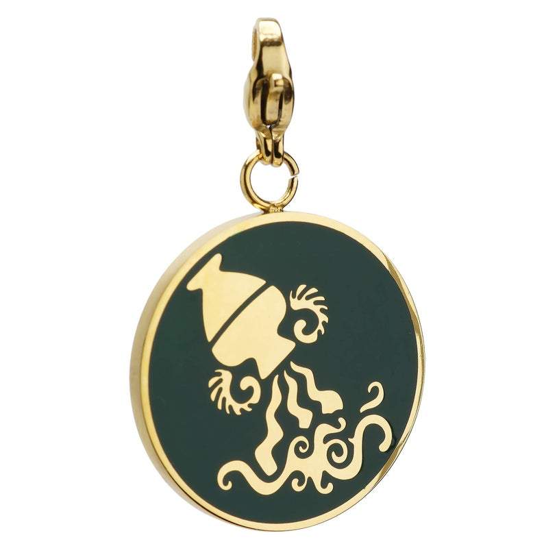 Aquarius Zodiac Sign Medallion Necklace - Sterling Silver Pendant for Women - Perfect for Birthdays, Gifts & Spiritual Jewelry