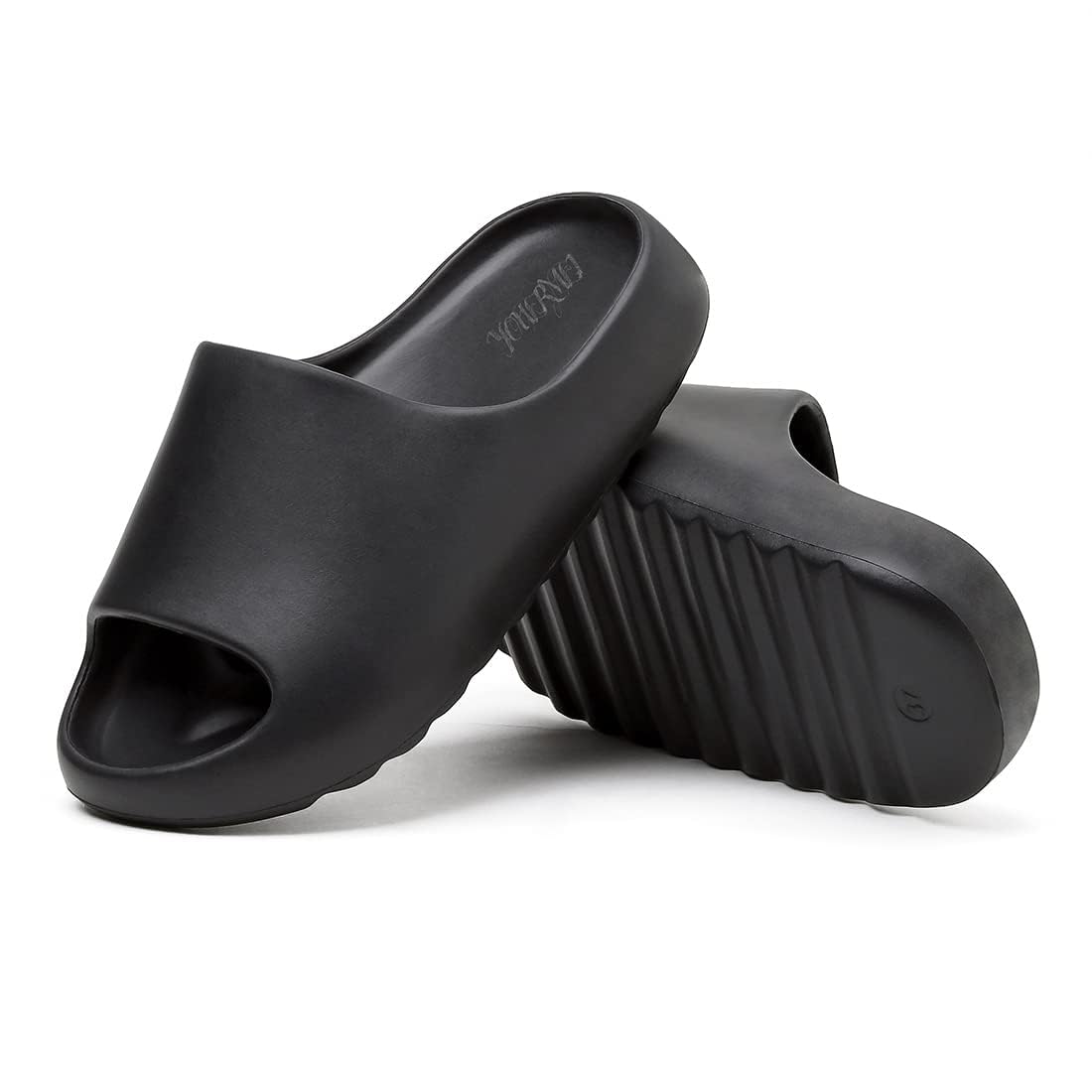 Comfortable EVA Platform Pillow Slippers for Women & Men - Anti-Slip Cloud Slides, Lightweight Spa Shower Sandals with Open Toe Design for Indoor/Outdoor Use - Perfect for Home, Poolside, and Beach Relaxation