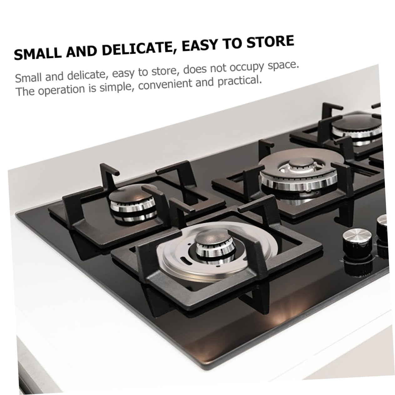 Angoily 4-Pack Stainless Steel Gas Stove Drip Trays - Heat-Resistant & Durable for Liquefied Gas Stoves, Countertop Cooking - Perfect for Kitchen, Camping & Outdoor BBQ Use