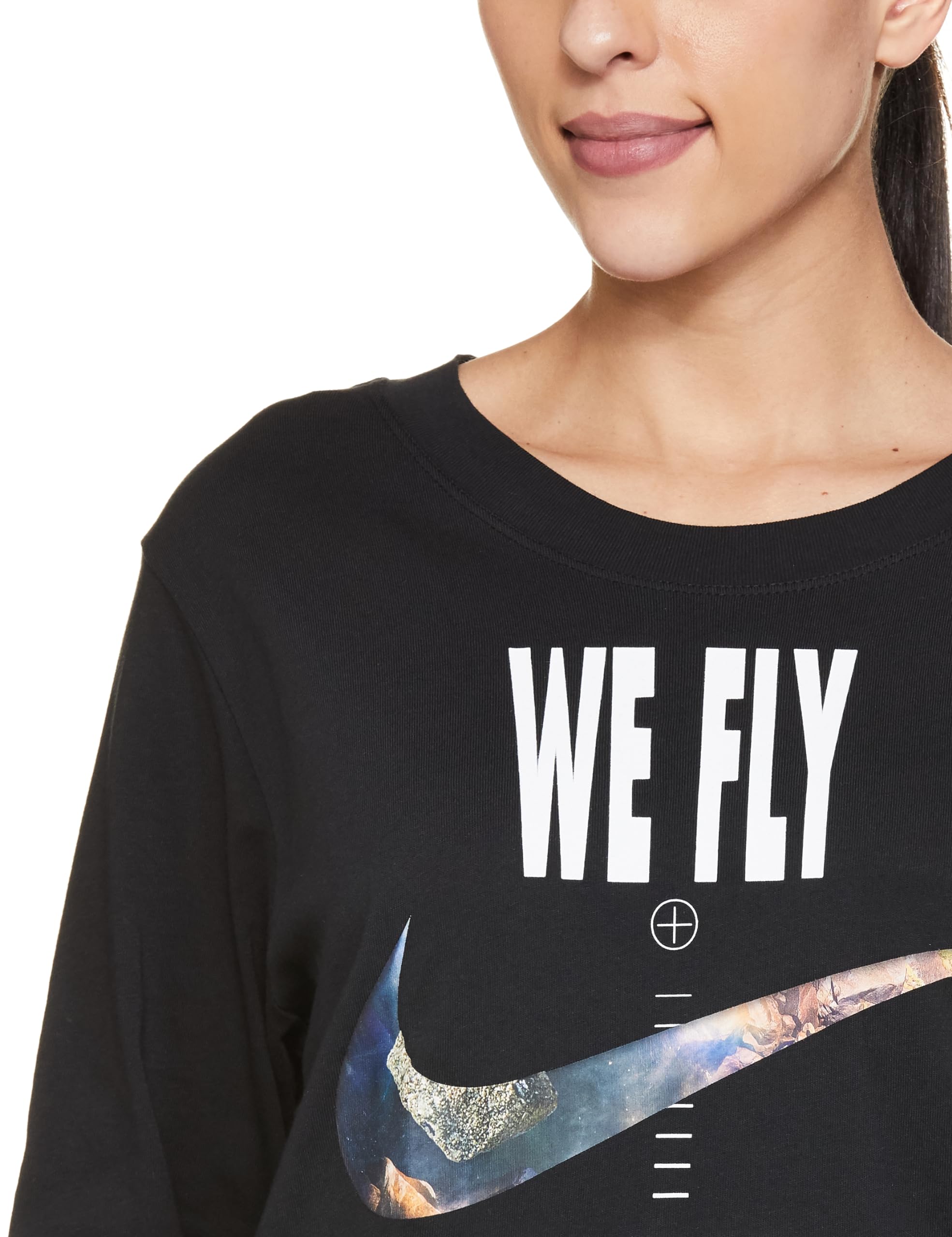 Nike Women's Regular Fit T-Shirt - Soft Cotton Crewneck Tee for Casual Wear, Gym & Everyday Outfits | Comfortable & Stylish Basic Top