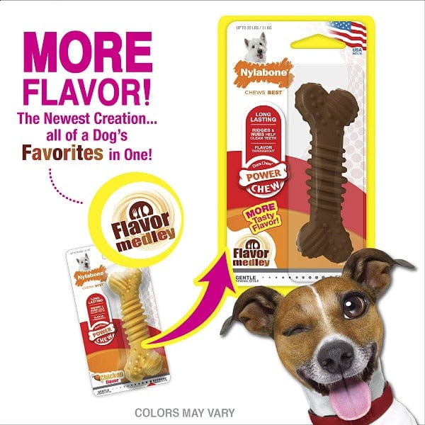 Nylabone DuraChew Textured Chicken Flavor Dog Chew Toy - Long-Lasting Dental Chew for Aggressive Chewers, Promotes Healthy Teeth & Gums - Perfect for Medium & Large Dogs, Indoor & Outdoor Play