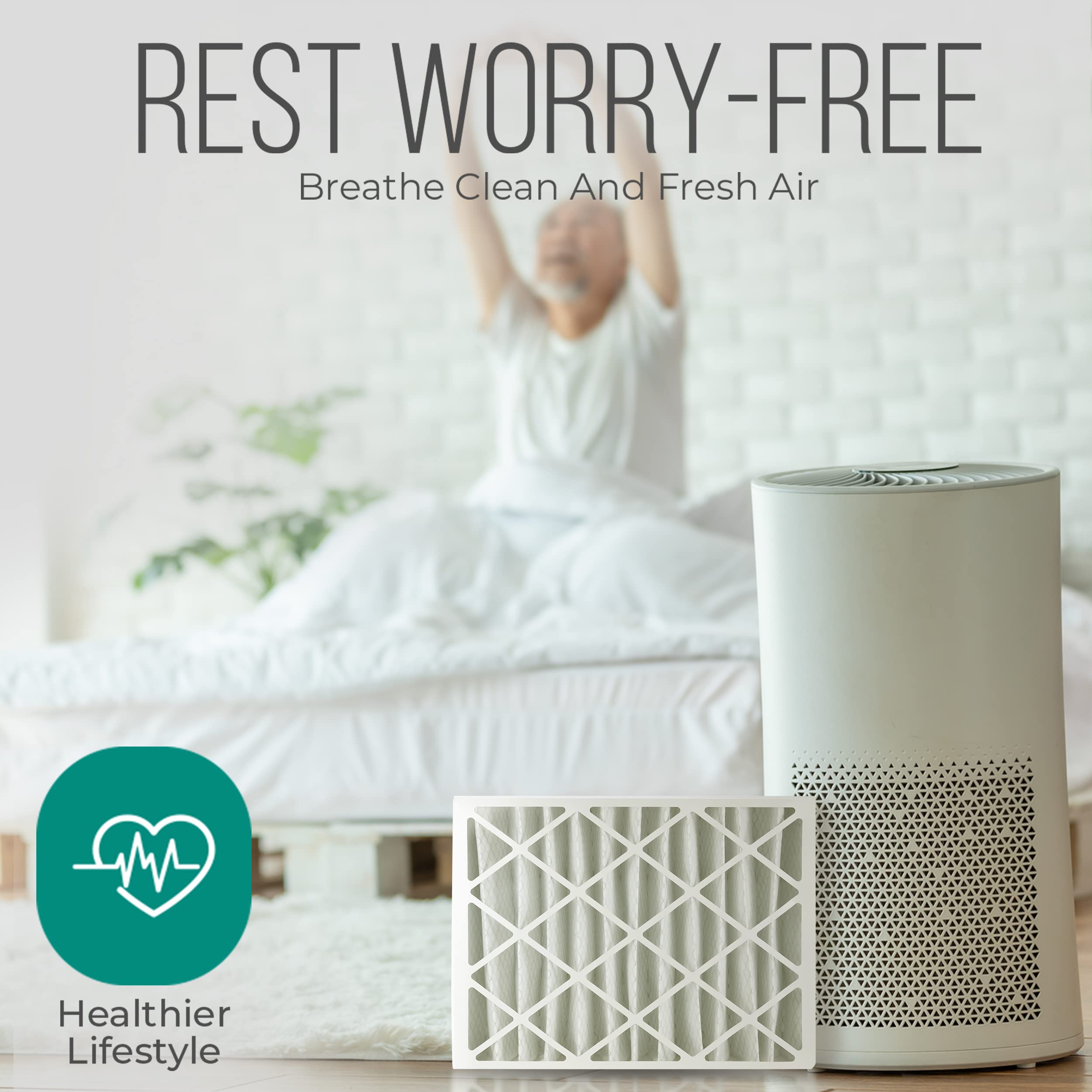 Honeywell FC100A1037 20x25x4 MERV 11 Air Filter 4-Pack - Replacement Furnace & AC Filters (19.94x24.86x4.38 Inches) with Disposable Bags - Ideal for Home HVAC Systems, Allergies & Dust Control