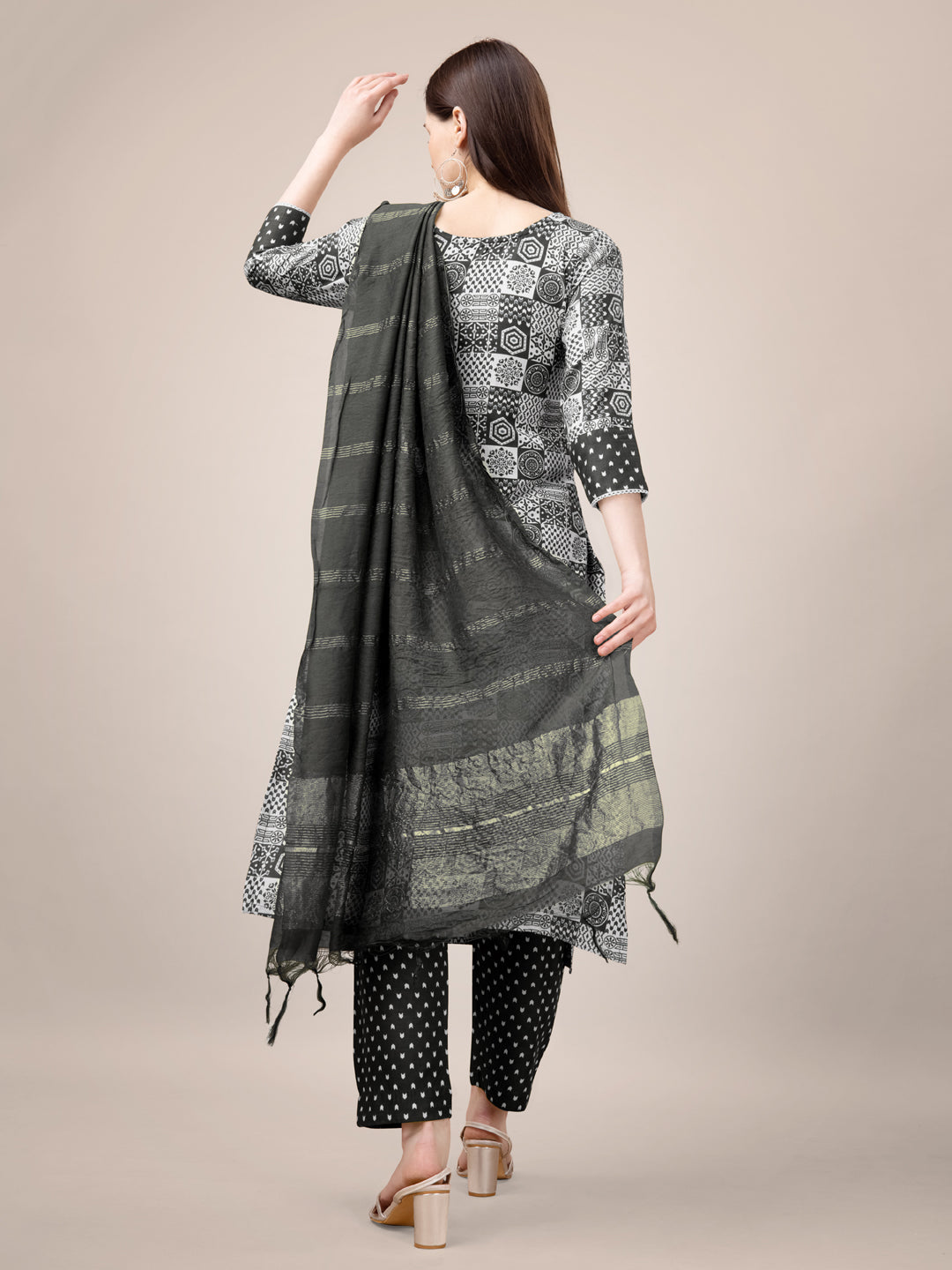 Elegant Black Designer Pant Suit with Embroidery & Lace Detailing - Formal Office Wear & Evening Party Outfit for Women