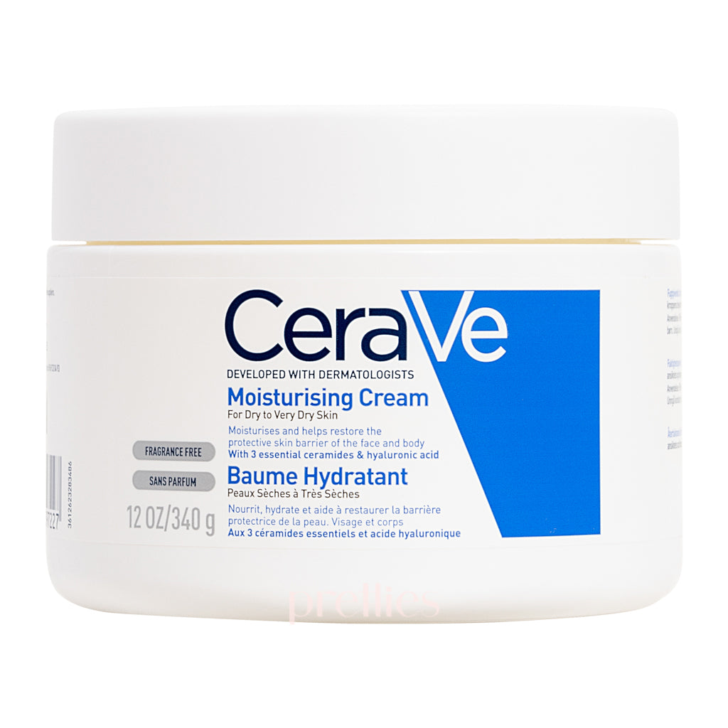 CeraVe Moisturizing Cream 340g | Daily Face & Body Moisturizer for Dry Skin | Fragrance-Free, Non-Comedogenic | Ideal for Sensitive Skin Care Routine & Eczema Relief