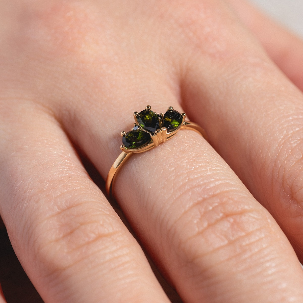 Ava Black Diamond Ring for Women – Elegant 14K Gold Plated Wedding Band, Anniversary Gift – Perfect for Engagement, Valentine’s Day & Special Occasions