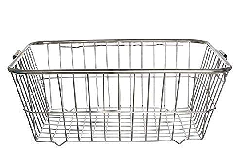 Premium Stainless Steel Dish Drainer & Kitchen Storage Rack - Large Rectangle Utensil Organizer (60x43x25cm) for Plates, Bowls & Cookware | Space-Saving Countertop Solution for Modern Kitchens