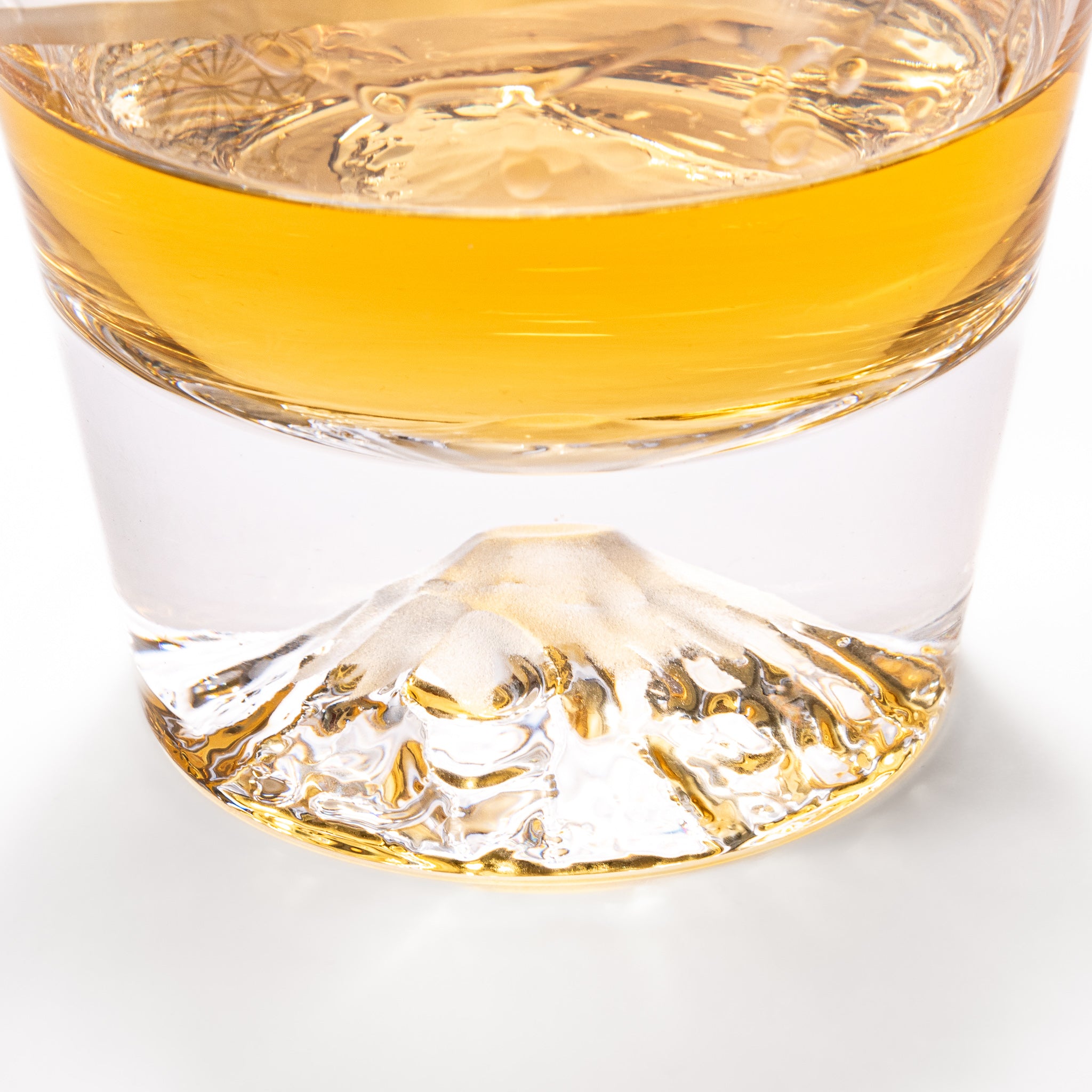 Tajima Mount Fuji Whiskey Glasses Set of 2 - Japanese Inspired Rocks Glasses for Bourbon, Scotch & Cocktails - Perfect for Home Bar, Gifts & Entertaining