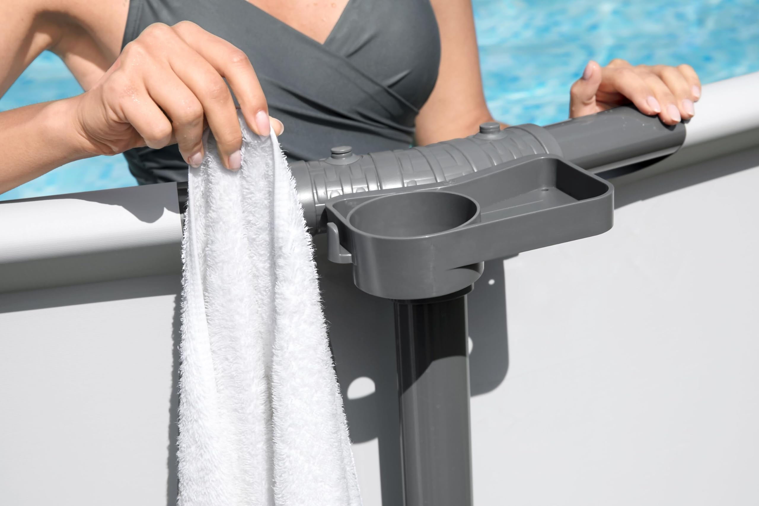 Bestway Flowclear™ Pool Drink Holder Set - 2 Pack, Floating Cup Holder for Swimming Pool, Hot Tub & Beach - Perfect for Summer Drinks, Cocktails & Beverages