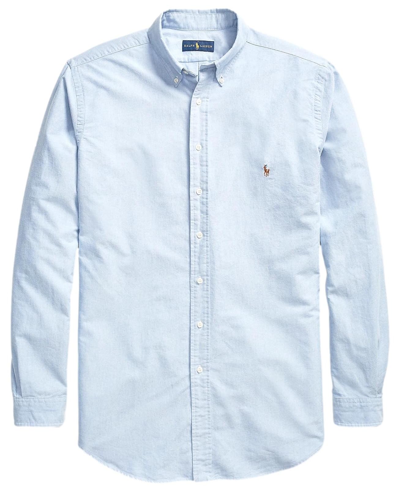 POLO RALPH LAUREN Men's Big & Tall Long Sleeve Oxford Button-Down Shirt | Classic Casual & Business Wear | Perfect for Office, Dates & Formal Occasions