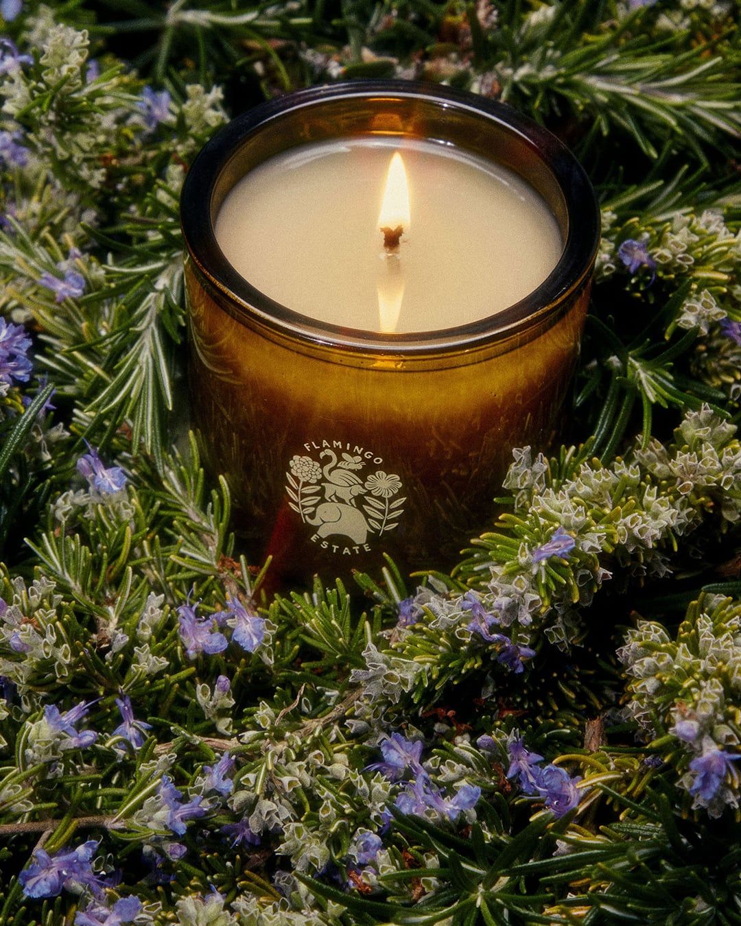 Tuscan Rosemary Scented Climbing Candle - Handmade Soy Wax Aromatherapy for Relaxation, Stress Relief & Home Decor | Perfect for Yoga, Meditation & Romantic Dinners