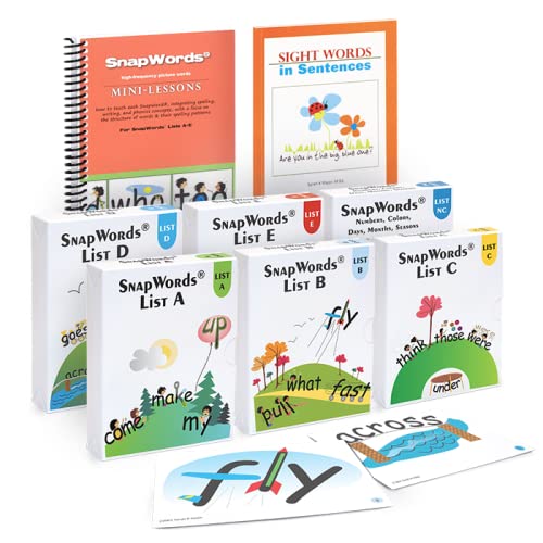SnapWords 306 Teaching Flash Cards - ESL, ELL, Multisensory & Kinesthetic Sight Words for Classroom & Homeschool Learning