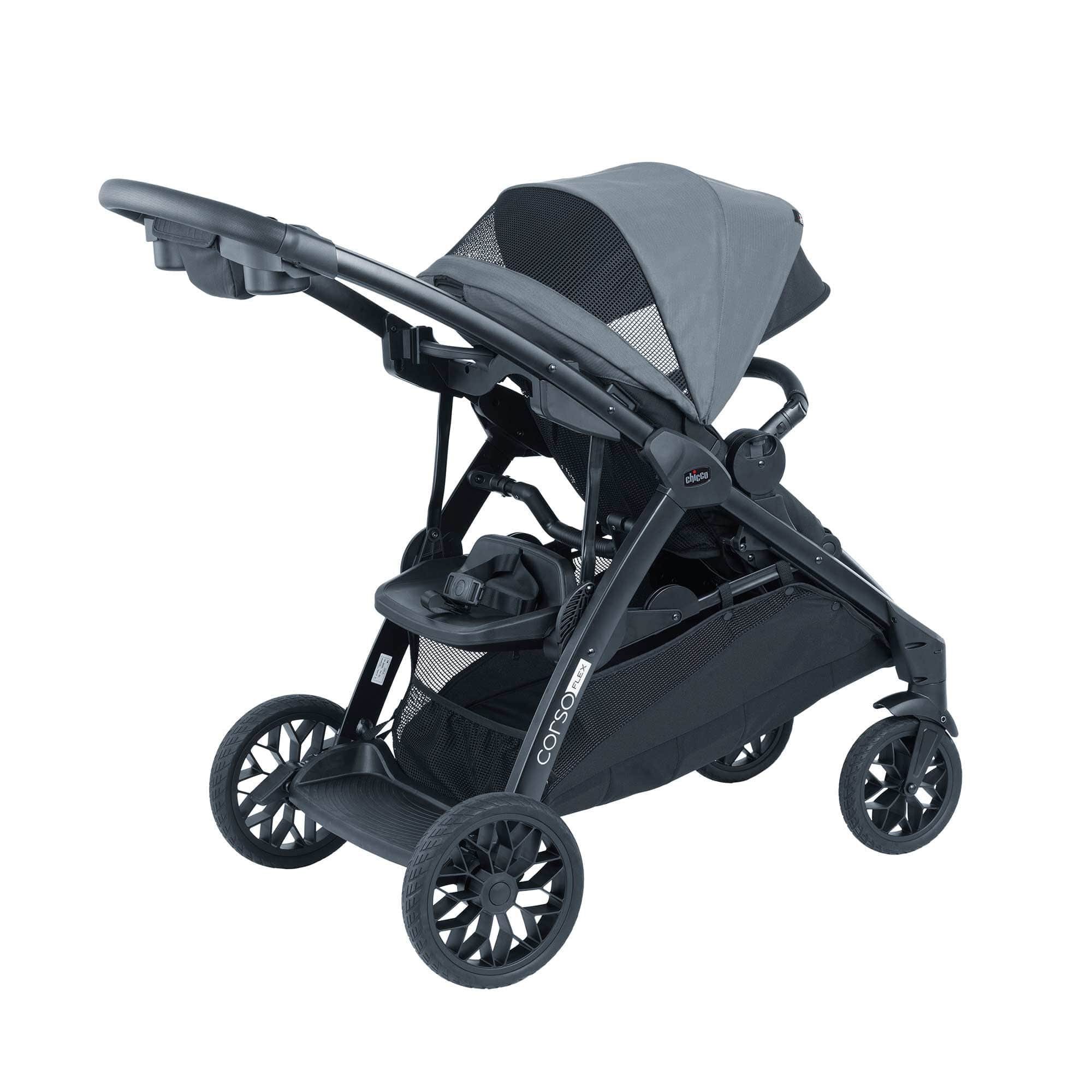 Chicco Corso Flex Modular Stroller - Lightweight Adjustable Travel System with Car Seat Compatibility | Perfect for City Walks, Shopping & Family Outings