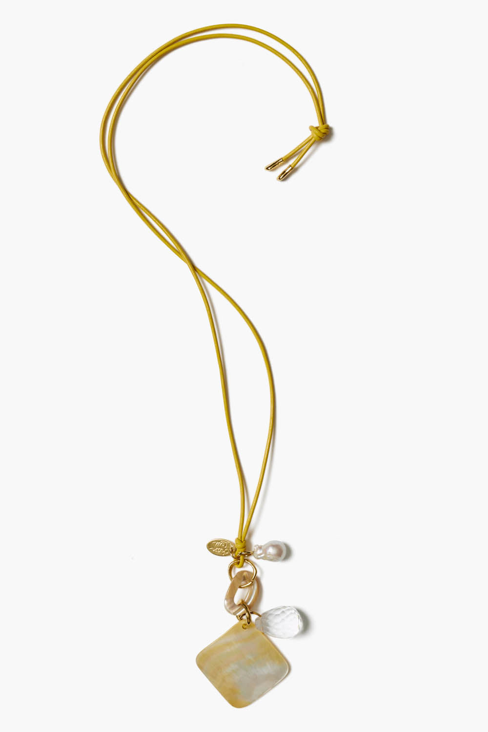 Maxine Charm Necklace - Elegant White Mother of Pearl Pendant for Women | Perfect for Weddings, Parties & Everyday Wear
