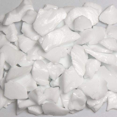 Premium White Size 2 Terrazzo Glass Chips - 50 Lbs Bulk for DIY Mosaic, Epoxy Resin Art, and Concrete Flooring Projects - High-Quality Decorative Aggregate for Crafts and Construction