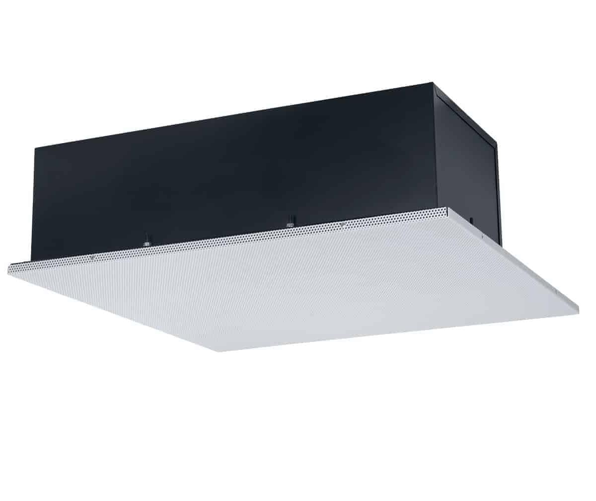 Lowell LT2-830-T870-VB 8-Inch Coaxial Lay-in Tile Ceiling Speaker with 70V Transformer - 20W Coaxial Driver, 12 Oz Magnet, 2x2 Grille & 0.8 Cu Ft Enclosure - Perfect for Commercial Background Music, Restaurants, and Office PA Systems