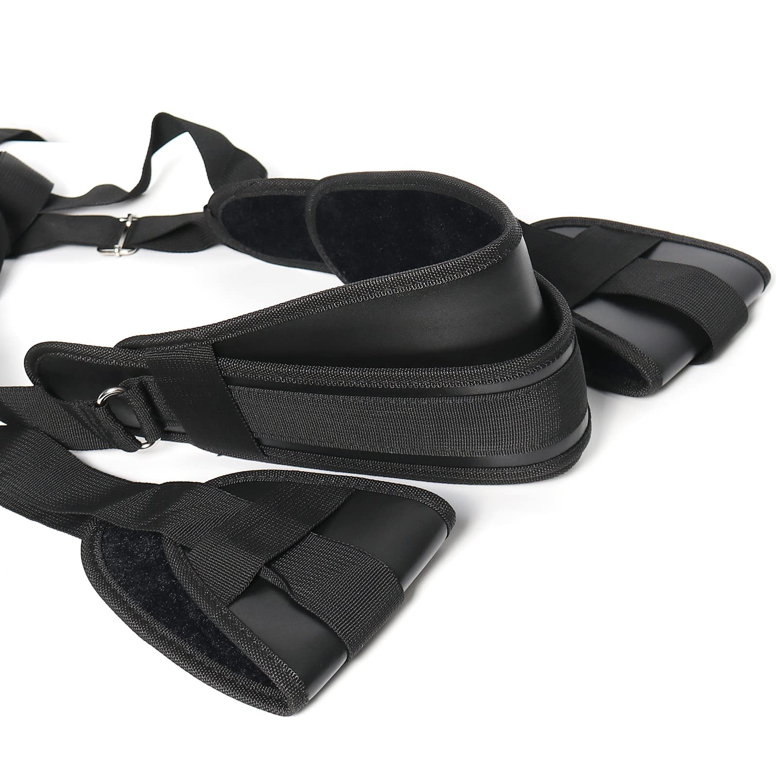 BDSM Door Sex Swing with Seat - Adjustable Leather Bondage Swing for Couples, Supports 300lbs - Perfect for Bedroom, Spice Up Your Love Life & Kinky Adult Play