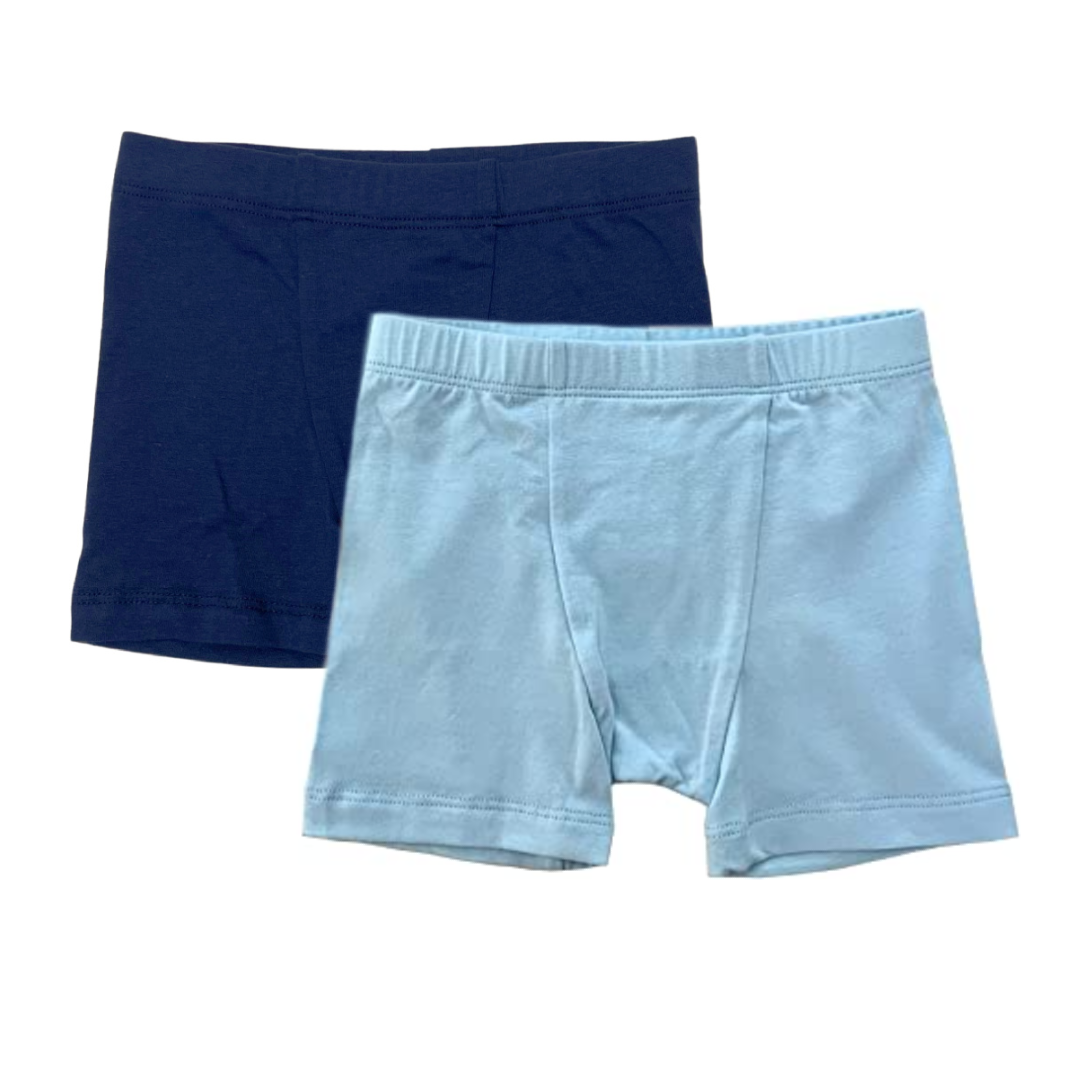 Premium Navy & Blue 2-Pack Men's Boxer Briefs - Soft Breathable Cotton Underwear for Everyday Comfort - Perfect for Workout, Travel & Lounge