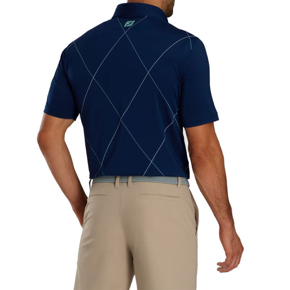 FootJoy Raker Print Men's Golf Polo Shirt - Moisture-Wicking, UV Protection & Comfort Fit for Golf, Casual Wear & Outdoor Activities