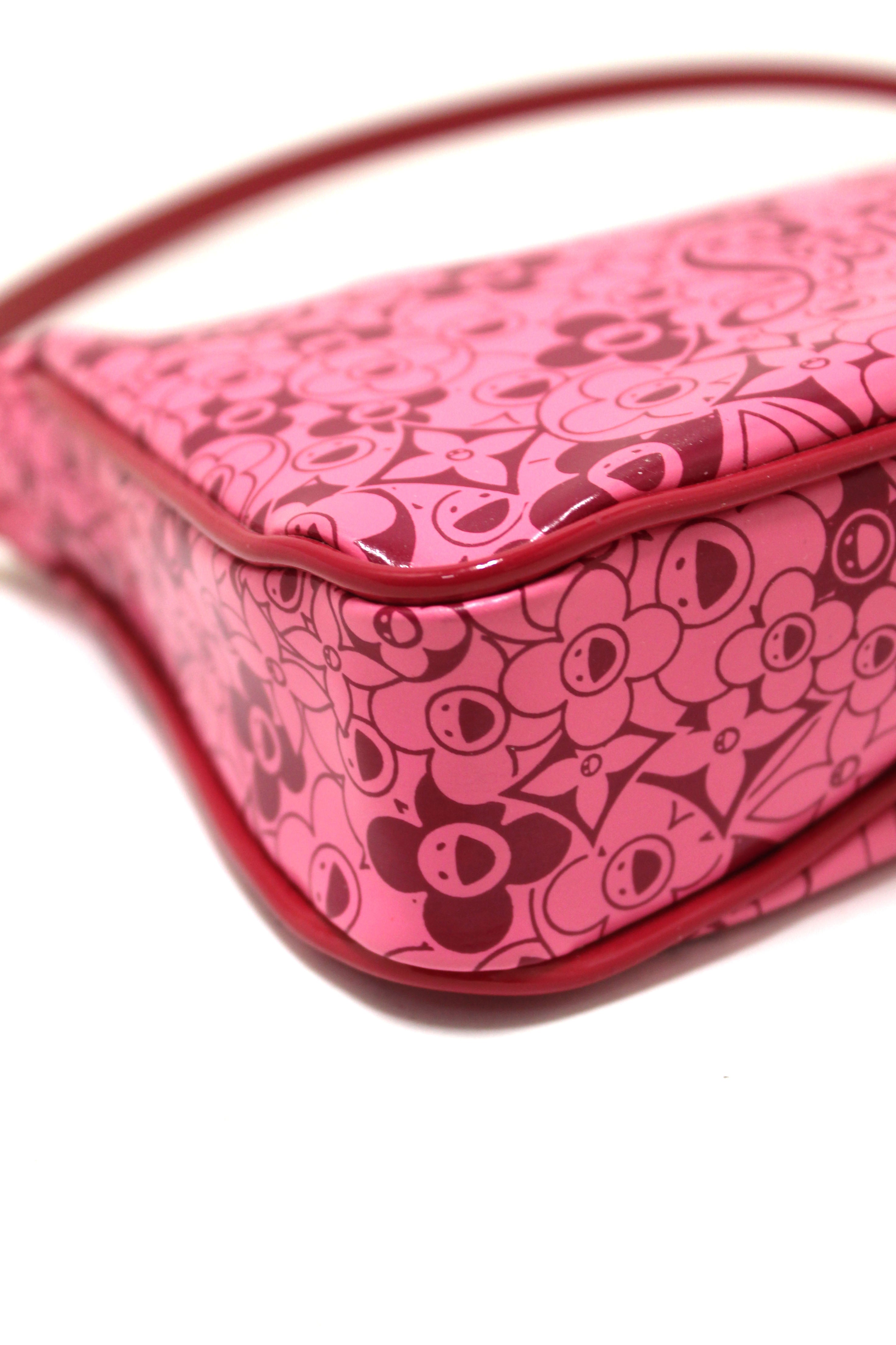 Authentic Louis Vuitton Limited Edition Pink Leather Cosmic Blossom Pochette Crossbody Bag - Luxury Designer Handbag for Women, Perfect for Parties, Date Night & Special Occasions