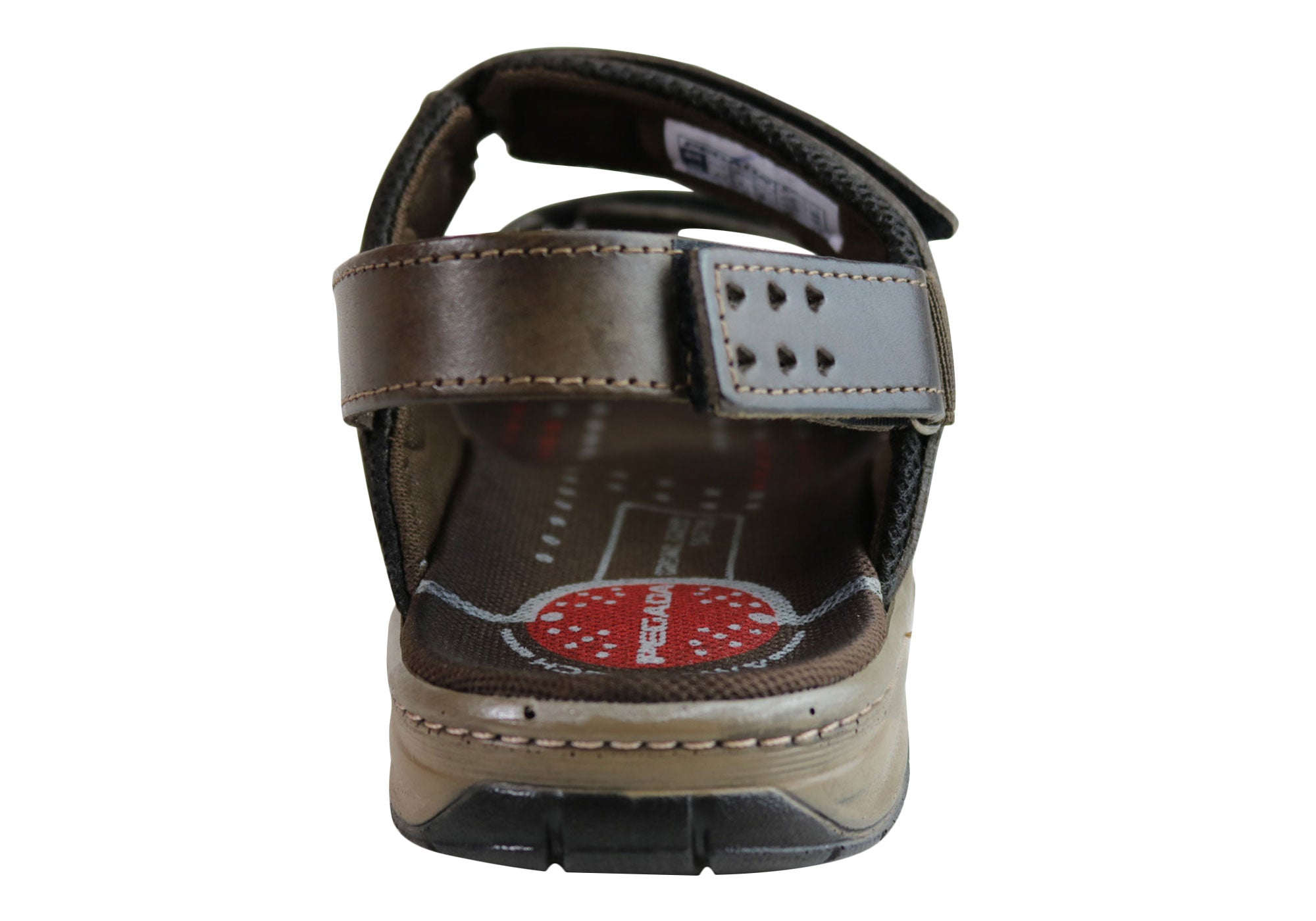 Jeff Men's Genuine Leather Comfortable Cushioned Sandals - Handmade in Brazil - Perfect for Beach, Vacation & Summer Outdoor Activities