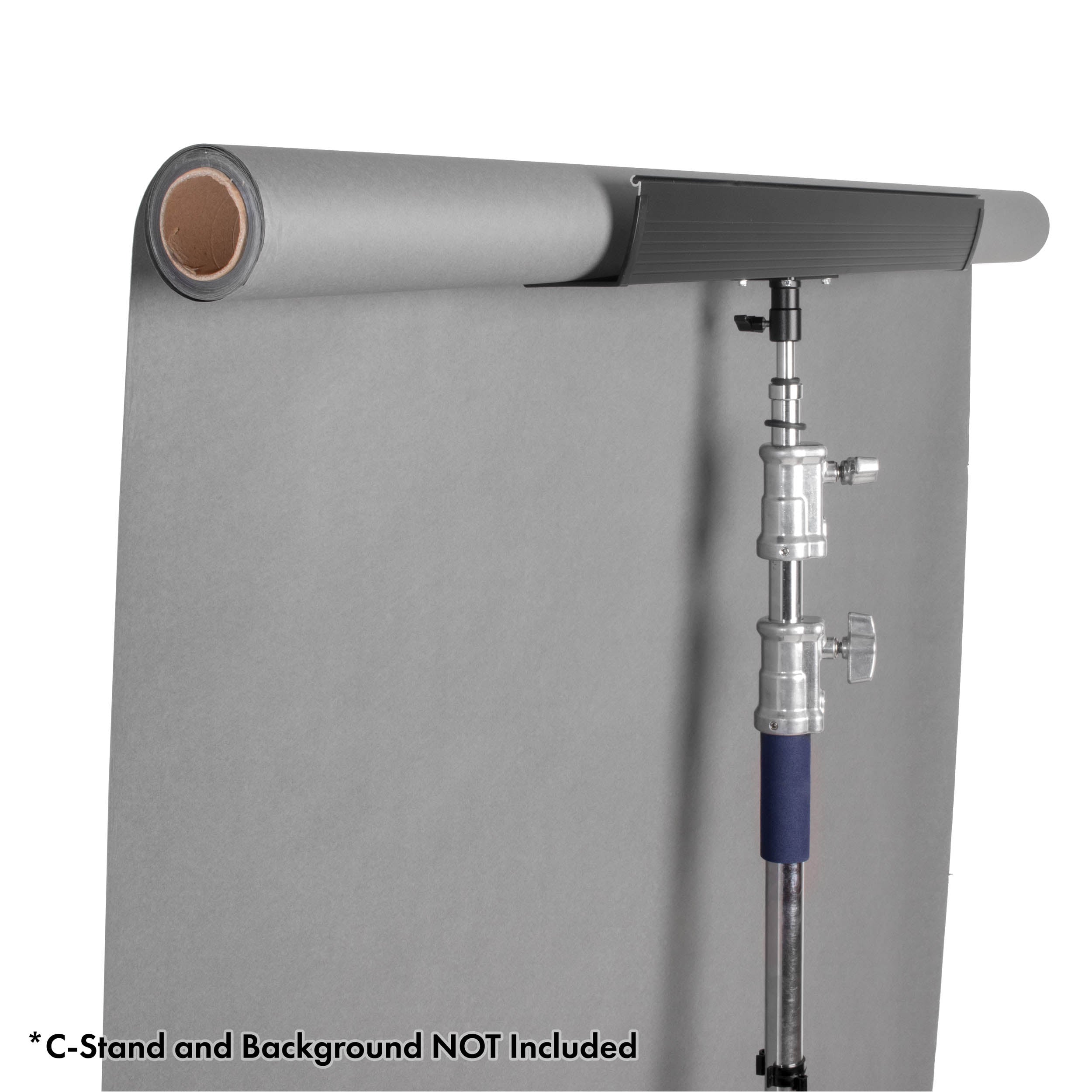 T-Bone Gutter Background Bracket - Heavy Duty Support for Half-Length Seamless Paper & Vinyl Backdrops - Perfect for Photography Studios, Video Productions, and Portrait Sessions
