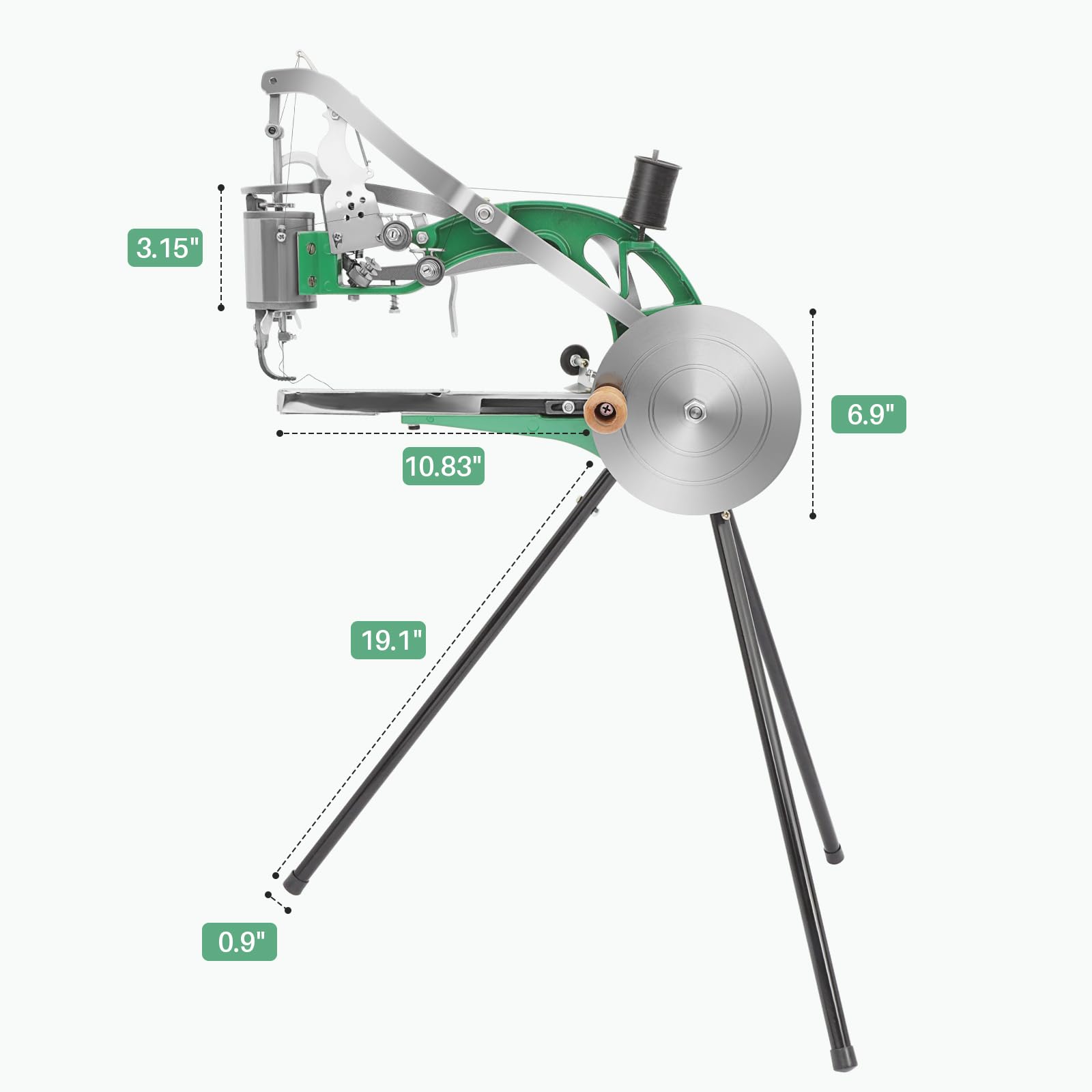 **Heavy Duty Leather Sewing Machine - Dual Cotton Nylon Thread Shoe & Bag Repair Stitcher - Portable Handheld Cobbler Machine for Shoes, Bags, Tents, Clothes (Ideal for DIY Repairs & Professional Use)**