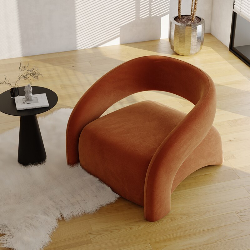 Luxury Velvet Sofa Chair - Plush Comfort for Living Room, Bedroom & Office - Modern Home Decor Accent Piece