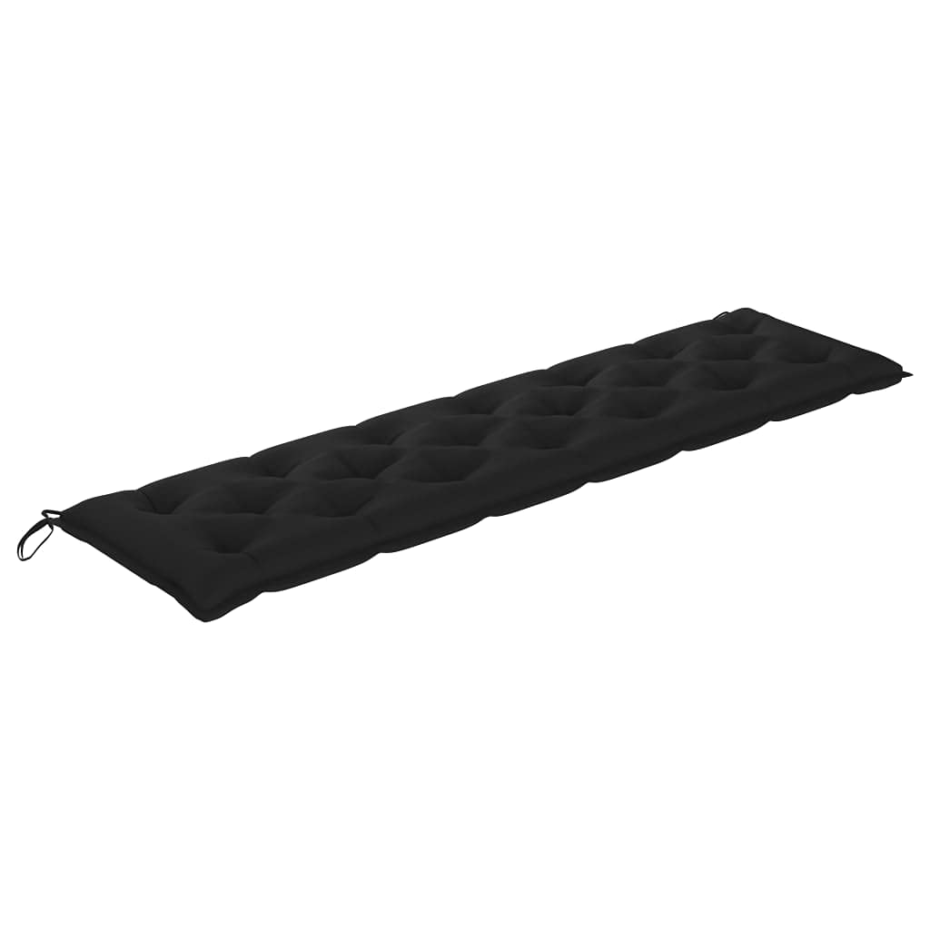 Premium Outdoor Chair Cushions with Back Support - Waterproof Patio Seat Cushions for Swing Chairs, Benches & Camping - Black 78.7